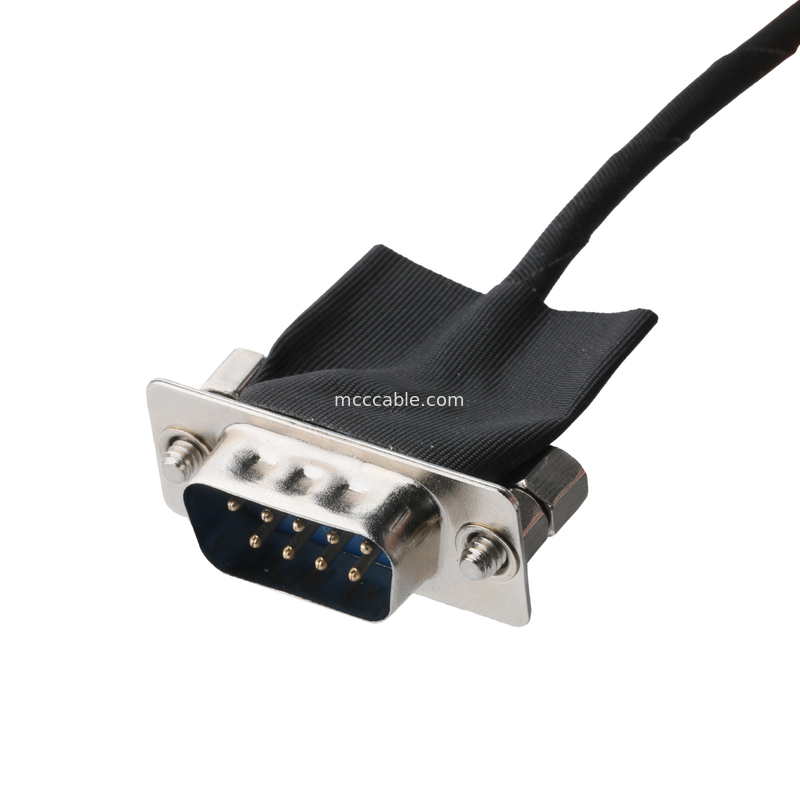 DB-9Pin LVDS Cable Assembly D-SUB-9P ชาย Solder ถึง TU1.0 20Pin TU1002HN0-20 เครื่องเชื่อมสาย