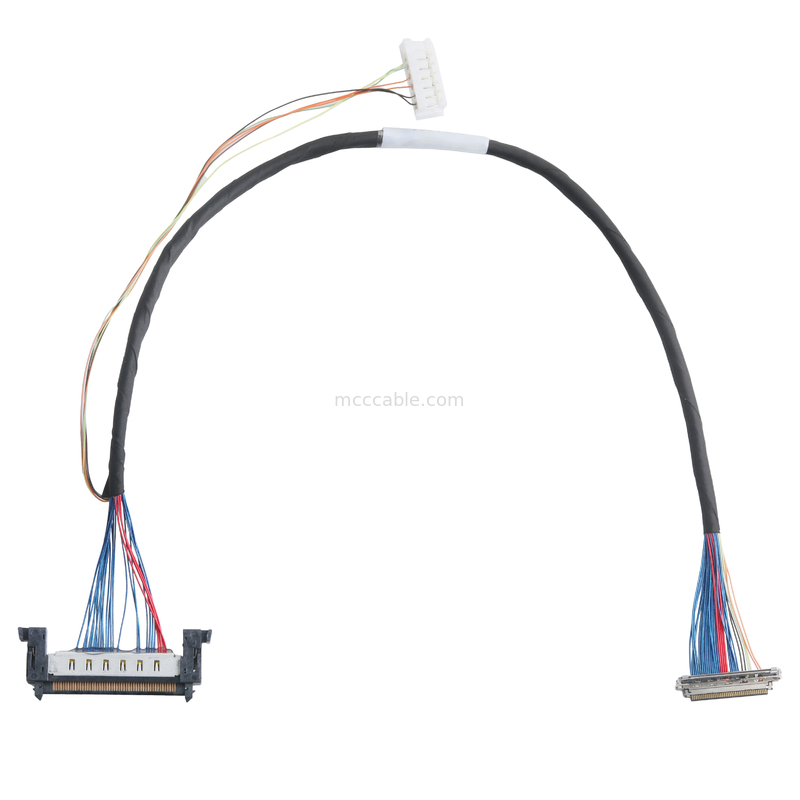 JAE FI-RE51-HL และ JST EHR-7 ถึง 20679-040T-01 สาย LVDS EDP สาย Micro Coaxial
