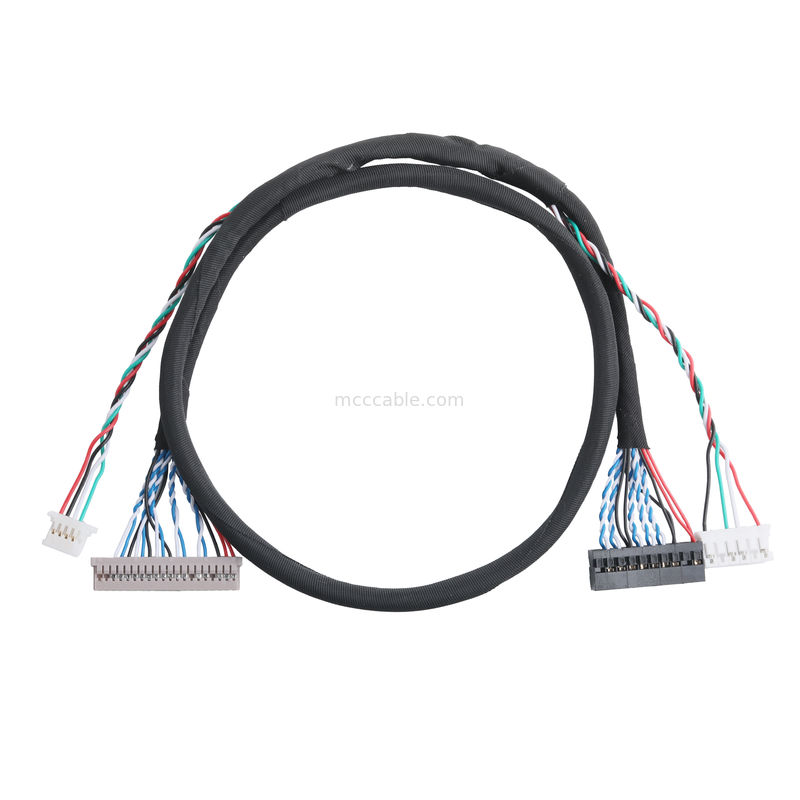 DF14-20P-1.25H ถึง DH2.0-T เทอร์มินัลและ PH2.0-6P Connector การสื่อสารสัญญาณข้อมูล LVDS Cable Connectors