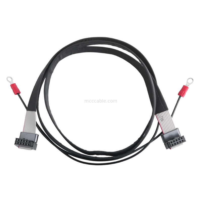 IDC FC-10P และ TER M4 ความยาว 1.27 มิลลิเมตร เครื่องเชื่อมสายเคเบิลดินที่มีสายแหวน UL2651 28AWG