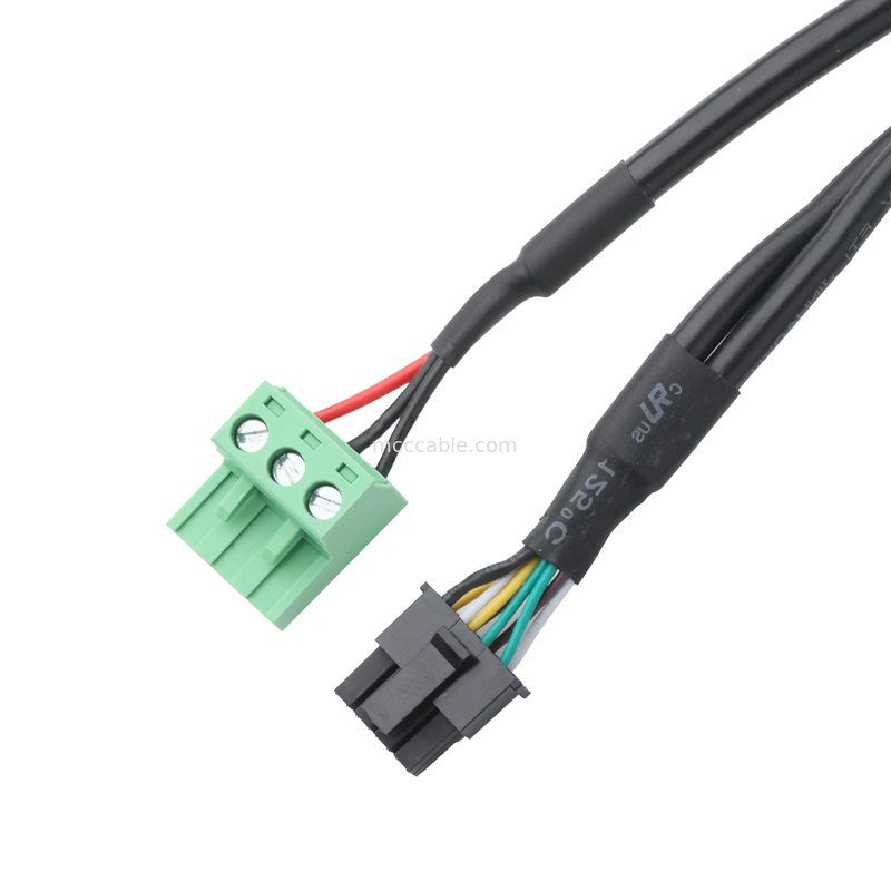 เครื่องเชื่อมเคเบิลอุตสาหกรรมที่กําหนดเอง DB-15P หญิงไปยัง HSG 43025-0800 pitch 3.0mm และ 691352710003 pitch 5.8mm