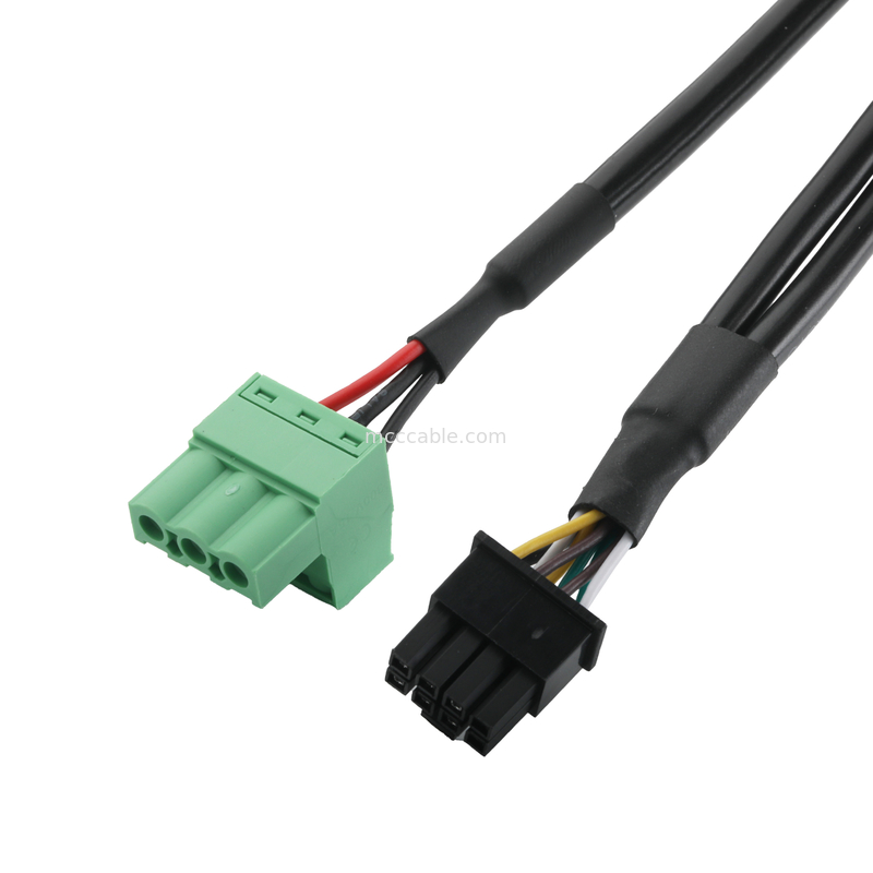 เครื่องเชื่อมเคเบิลอุตสาหกรรมที่กําหนดเอง DB-15P หญิงไปยัง HSG 43025-0800 pitch 3.0mm และ 691352710003 pitch 5.8mm