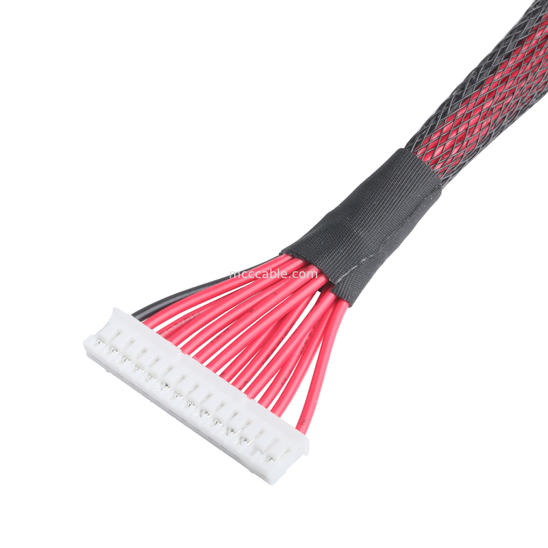 เครื่องเชื่อมจอจอ LCD เครื่องเชื่อม JST PH-14P เครื่องเชื่อม Cable Custom Assembly OEM / ODM ROHS