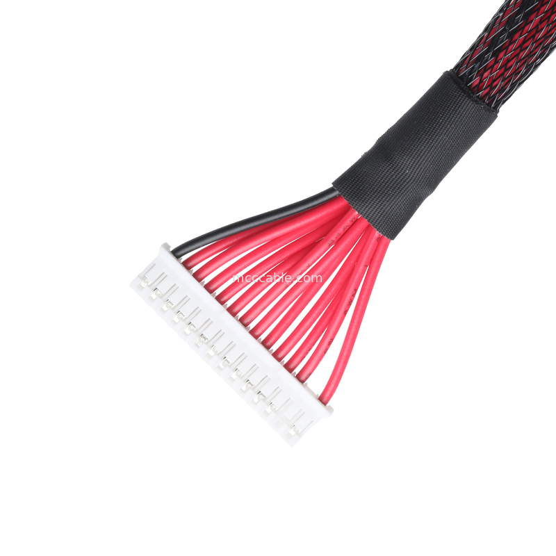 เครื่องเชื่อมจอจอ LCD เครื่องเชื่อม JST PH-14P เครื่องเชื่อม Cable Custom Assembly OEM / ODM ROHS