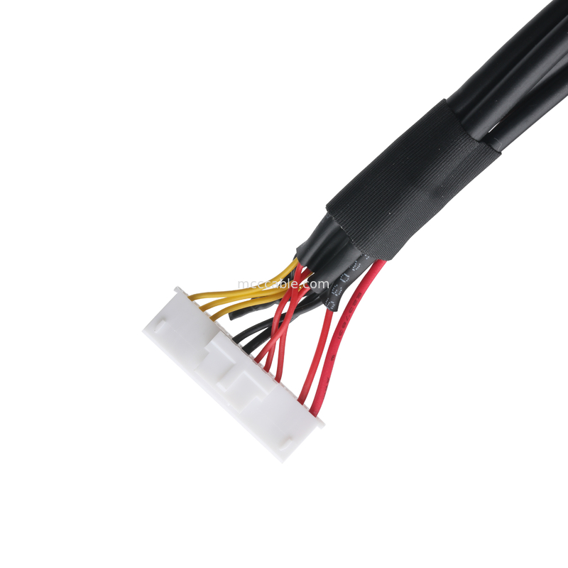 XHB-12P ไปยัง M8 CONN การประกอบเคเบิลและ DC CONN หรือ 43025-0400 CONN Pitch 3.0mm OEM / ODM