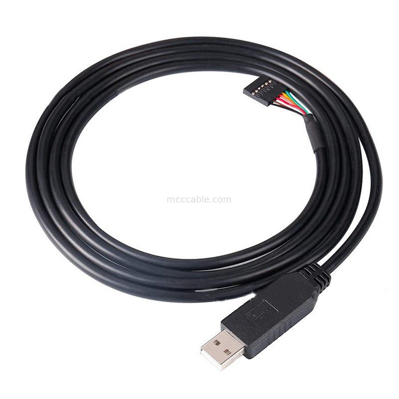 ชิป FTDI USB ถึง 6P TTL-232R-3V3 5V Level Module Cable Port Serial Ttl3.3v5v เลข Pin ของเครื่องพลังงานที่สามารถปรับแต่งได้