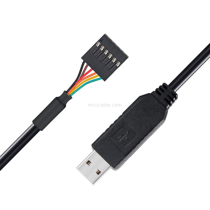 ชิป FTDI USB ถึง 6P TTL-232R-3V3 5V Level Module Cable Port Serial Ttl3.3v5v เลข Pin ของเครื่องพลังงานที่สามารถปรับแต่งได้