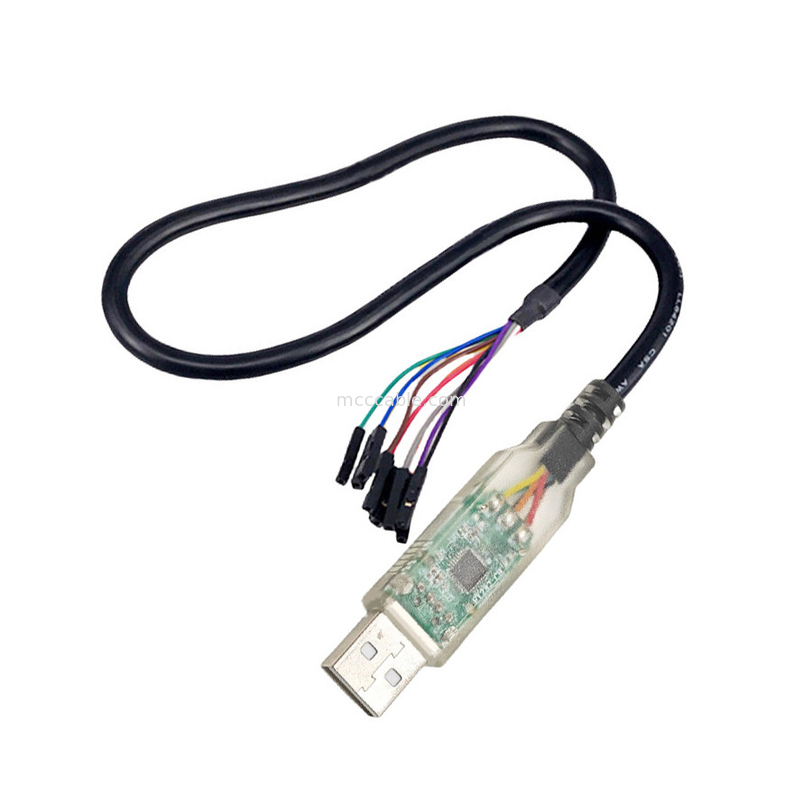 C232HD-DDHSP-0 FT232 ชิปนําเข้า USB ไปยังความเร็วสูง UART ซีเรียลแอดป์เตอร์ 3P เคเบิล