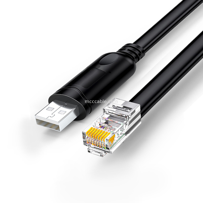 USB-A ไปยัง RS485 RJ45 สายเคเบิล 8P8C รองรับกับ RS485 การสื่อสาร การตั้งค่าสายแก้ไขปัญหา