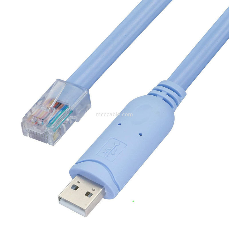 เครื่องเชื่อมสายพานอุตสาหกรรมที่กําหนดเอง USB ไปยัง RJ45 ไปยัง 8P8C หัวคริสตัล ไปยัง RS232 สายเคเบิลควบคุมสวิทช์พอร์ตซีเรียล