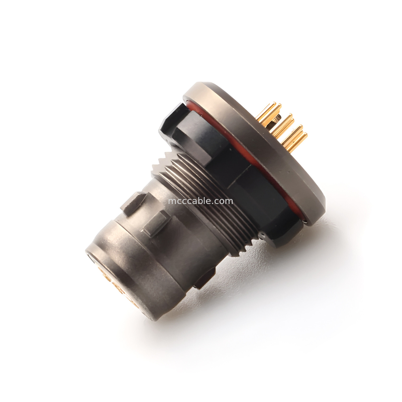 เครื่องเชื่อมต่อกันน้ําแบบอาคาร R Series 16P ชายและหญิง สําหรับทหาร ระดับการป้องกันถึง IP6K8