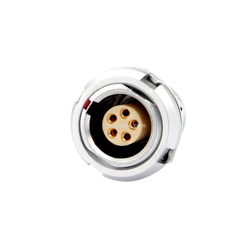 เครื่องเชื่อมต่อกันน้ําอุตสาหกรรมซีรีส์ B Z2 5Pin Double Nut Welding Printed Circuit Board Pin Core (ตรงและมุม)