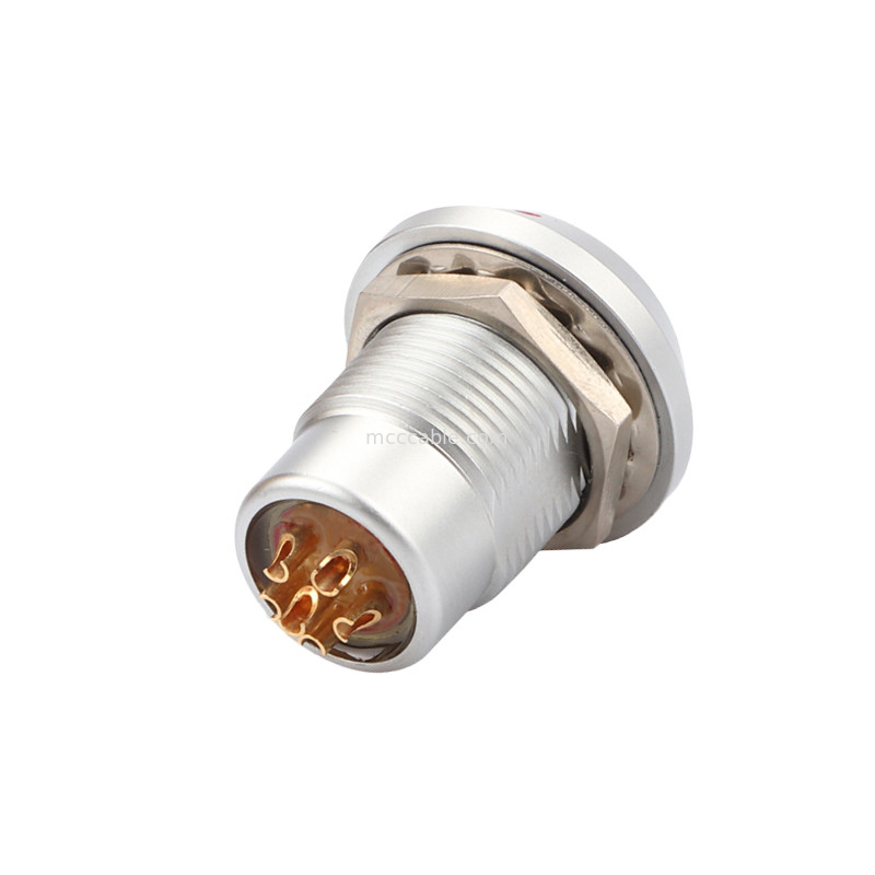 พก-ดึง ตัวเชื่อมล็อคตัวเอง เครื่องเชื่อมวงกลม B ซีรีส Z8 6Pin หญิง