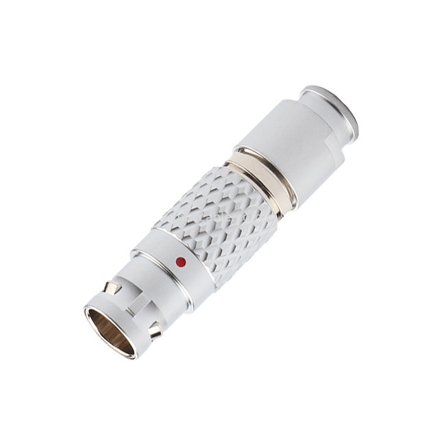 เครื่องเชื่อมล็อคตัวเองแบบดันดึง LEB ซีรี่ย์ FGG.1B 7Pin Male Aviation Plug เครื่องเชื่อมวงกลมอุตสาหกรรม