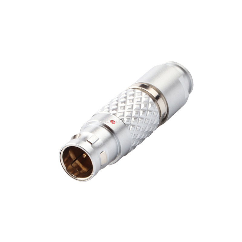 เครื่องเชื่อมล็อคตัวเองแบบดันดึง LEB ซีรี่ย์ FGG.1B 7Pin Male Aviation Plug เครื่องเชื่อมวงกลมอุตสาหกรรม