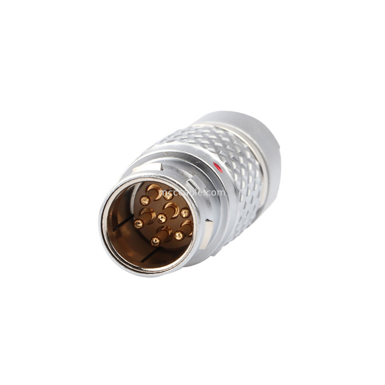 เครื่องเชื่อมล็อคตัวเองแบบดันดึง LEB ซีรี่ย์ FGG.1B 7Pin Male Aviation Plug เครื่องเชื่อมวงกลมอุตสาหกรรม