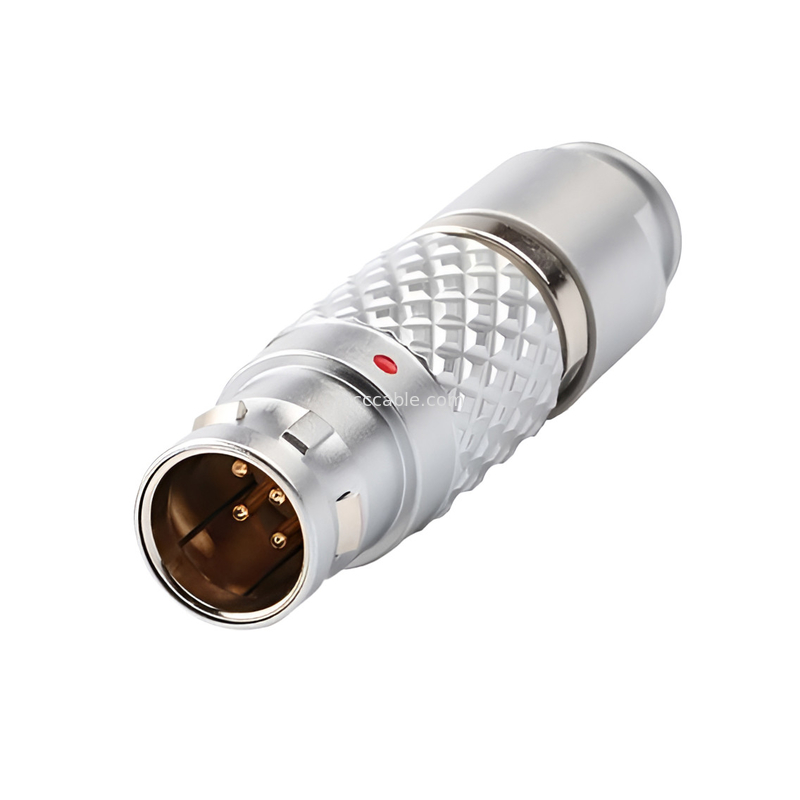 B Series Push Pull Circular Connector Multi-core ประเภท 2 ~ 32 core หัวเข็มปั่น (ตรงหรือมุม)