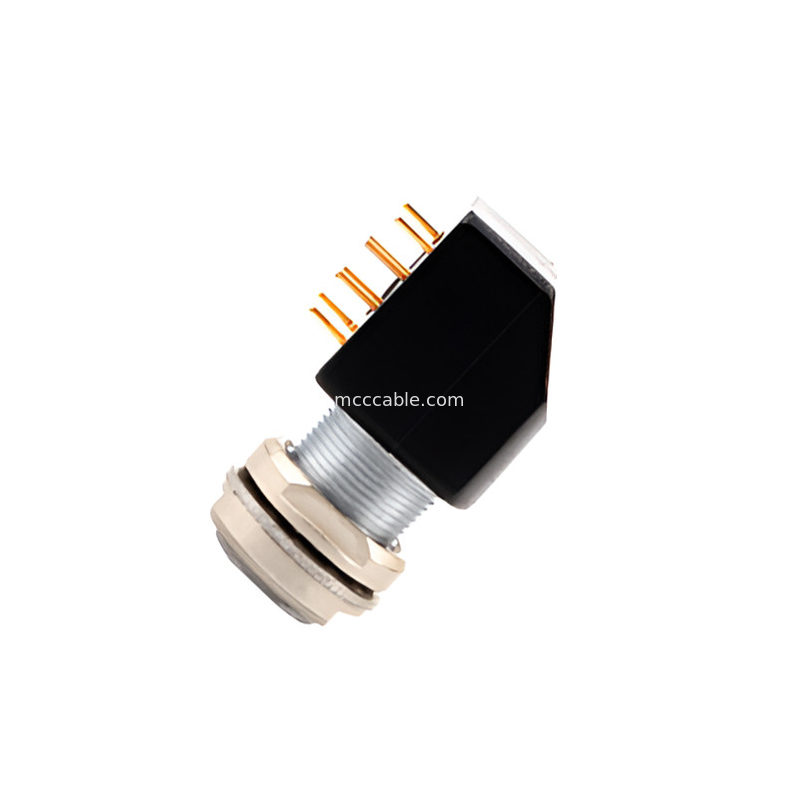 ซีรี่ย์ B Z12 4Pin Double Nut ติดตั้งมุม 90° โซกิตมุม Double Nut ติดตั้งสําหรับแผ่นวงจรพิมพ์
