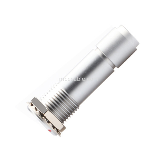 เครื่องเชื่อมวงกลมกันน้ําอุตสาหกรรม ซีรีส์ B Z10 6P หญิง ภายในห้อง Universal Double Nut Cable Clamp เพื่อแก้ไขสายไฟฟ้า