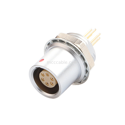 พก-ดึง ตัวเชื่อมล็อคตัวเอง การควบคุมอุตสาหกรรมวงกลมซีรีส์ B Z6 Connector 6-pin หญิง-6-pin เซ็นเซอร์สัญญาณ