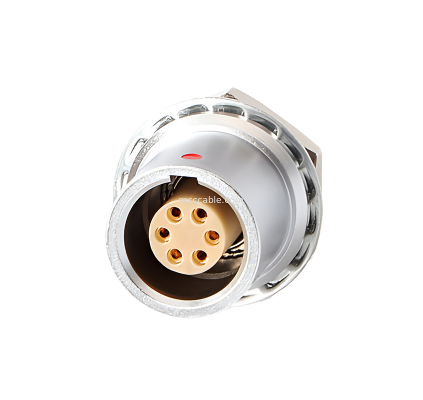 พก-ดึง ตัวเชื่อมล็อคตัวเอง การควบคุมอุตสาหกรรมวงกลมซีรีส์ B Z6 Connector 6-pin หญิง-6-pin เซ็นเซอร์สัญญาณ