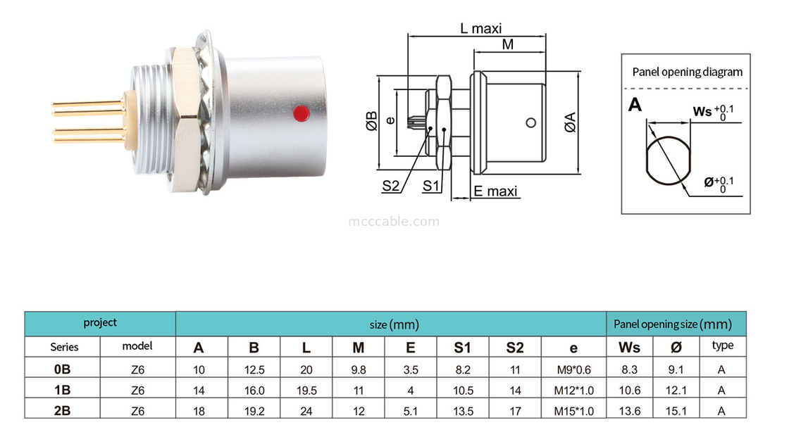 พก-ดึง ตัวเชื่อมล็อคตัวเอง การควบคุมอุตสาหกรรมวงกลมซีรีส์ B Z6 Connector 6-pin หญิง-6-pin เซ็นเซอร์สัญญาณ