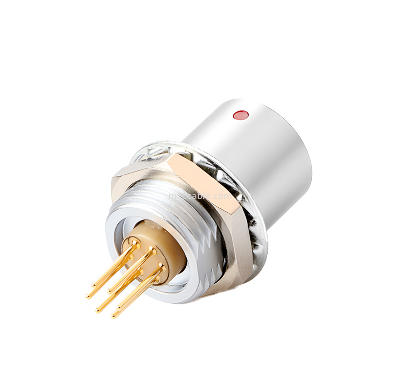 พก-ดึง ตัวเชื่อมล็อคตัวเอง การควบคุมอุตสาหกรรมวงกลมซีรีส์ B Z6 Connector 6-pin หญิง-6-pin เซ็นเซอร์สัญญาณ