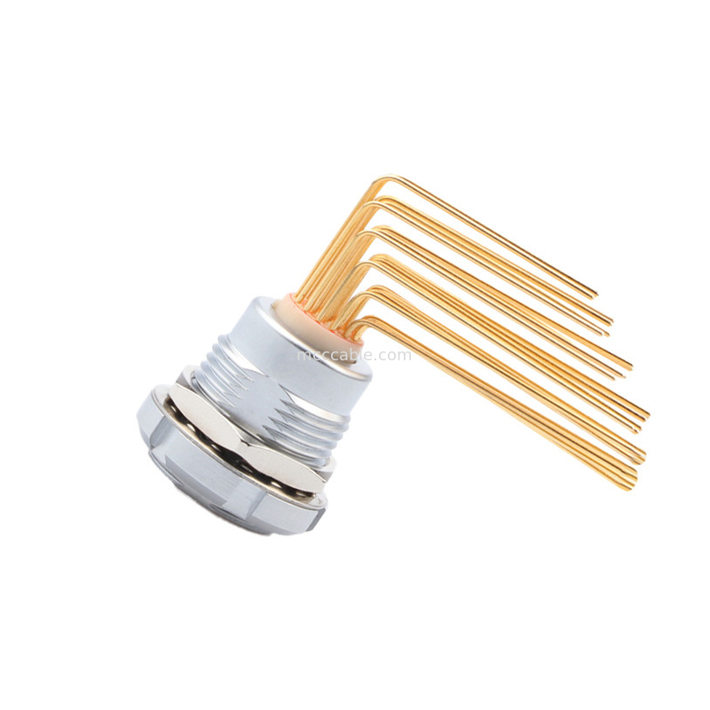 เครื่องเชื่อมกันน้ําวงกลม Z2 26Pin Double Nut มุม 90° Pin Core ภายในและภายนอก
