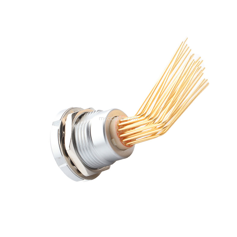 เครื่องเชื่อมกันน้ําวงกลม Z2 26Pin Double Nut มุม 90° Pin Core ภายในและภายนอก