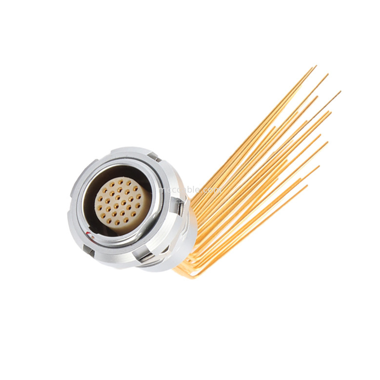 เครื่องเชื่อมกันน้ําวงกลม Z2 26Pin Double Nut มุม 90° Pin Core ภายในและภายนอก