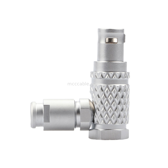 เครื่องเชื่อมแบบมุม 90 องศา ปล็อก T3 5Pin B ซีรี่ย์วงกลม ดึงดันล็อคตัวเองสําหรับการควบคุมอุตสาหกรรม