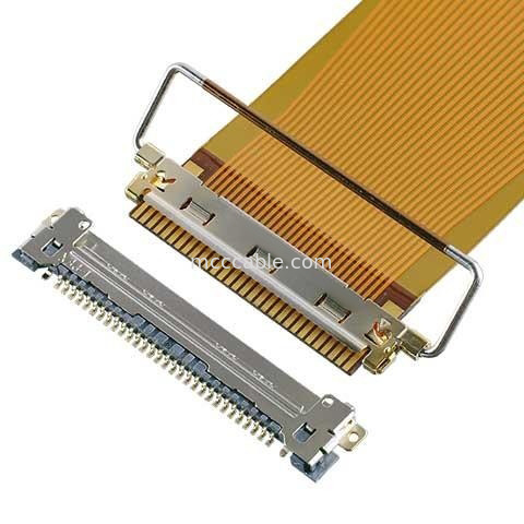 Lvds Cable VSF 20645-040T-01 40P 0.5mm Pitch สําหรับการเชื่อมต่อจอกระจกเหลว