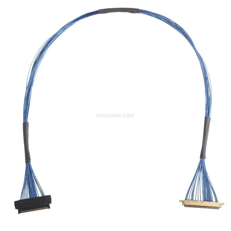 Lvds JAE Micro Coaxial Cable FI JT40C CSH1 ถึง HD1P040MA1 สําหรับใช้ในอุปกรณ์ความเป็นจริงแบบเสมือนจริง