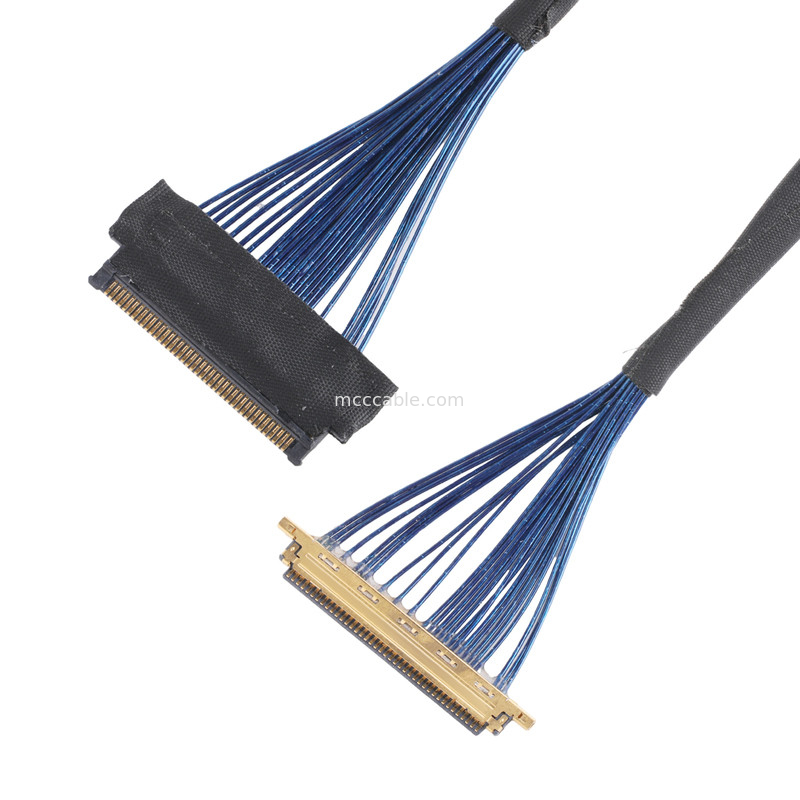 Lvds JAE Micro Coaxial Cable FI JT40C CSH1 ถึง HD1P040MA1 สําหรับใช้ในอุปกรณ์ความเป็นจริงแบบเสมือนจริง