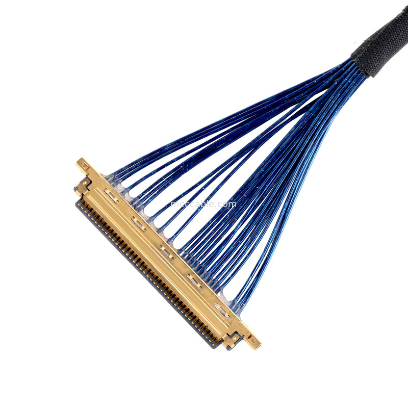 Lvds JAE Micro Coaxial Cable FI JT40C CSH1 ถึง HD1P040MA1 สําหรับใช้ในอุปกรณ์ความเป็นจริงแบบเสมือนจริง