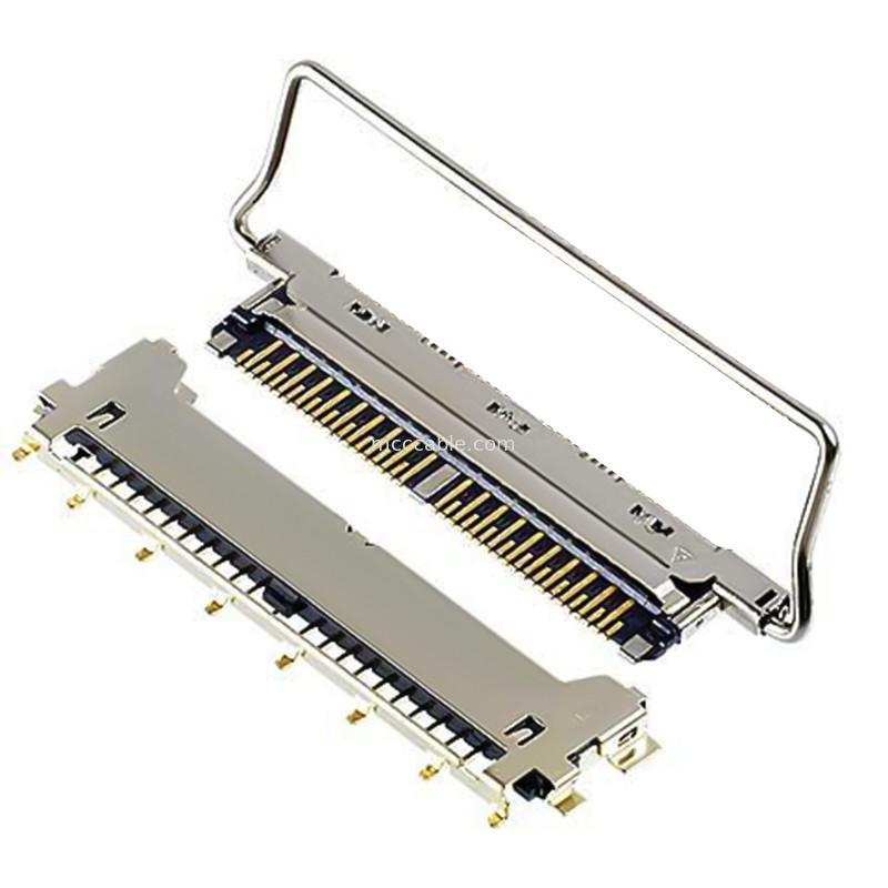 สายเคเบิล 40P โดยไม่มีฝา 20978-040T-01 เครื่องเชื่อม lvds 40pin ความกว้าง 0.25 มิลลิเมตร
