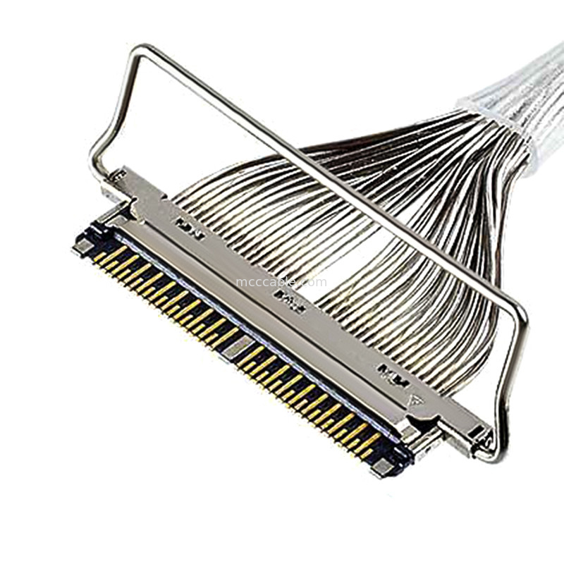 สายเคเบิล 40P โดยไม่มีฝา 20978-040T-01 เครื่องเชื่อม lvds 40pin ความกว้าง 0.25 มิลลิเมตร