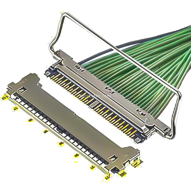สายเคเบิล 40P โดยไม่มีฝา 20978-040T-01 เครื่องเชื่อม lvds 40pin ความกว้าง 0.25 มิลลิเมตร