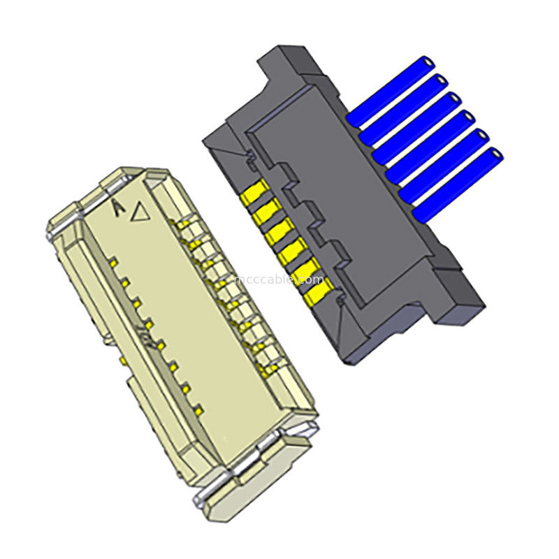 Lvds ขั้วต่อสายโคแอกเชียลสำหรับจอภาพ LCD DW-5 20598-010T-02 0.5 มม. ระยะห่าง 10 พิน