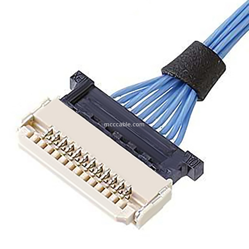 Lvds ขั้วต่อสายโคแอกเซียลสำหรับจอภาพ LCD DW-5 20598-006T-02 0.5 มม. ระยะห่าง 6 ขา Fpc