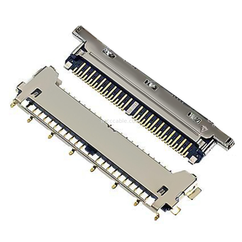 ประเภทตัวเชื่อมต่อ lvds ตัวเชื่อมต่อ lvds 40 ขา 20977-040T 040E 01 ประเภทการผสมพันธุ์แนวนอนตัวเชื่อมต่อไมโครโคแอกเชียล