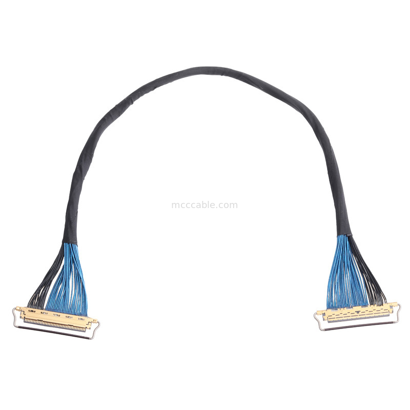 20633-250T-01S 50P 0.4 มิลลิเมตร pitch ประเภทการจับคู่แนวราบ เครื่องเชื่อม Micro-coaxial ด้วยล็อคกลไก
