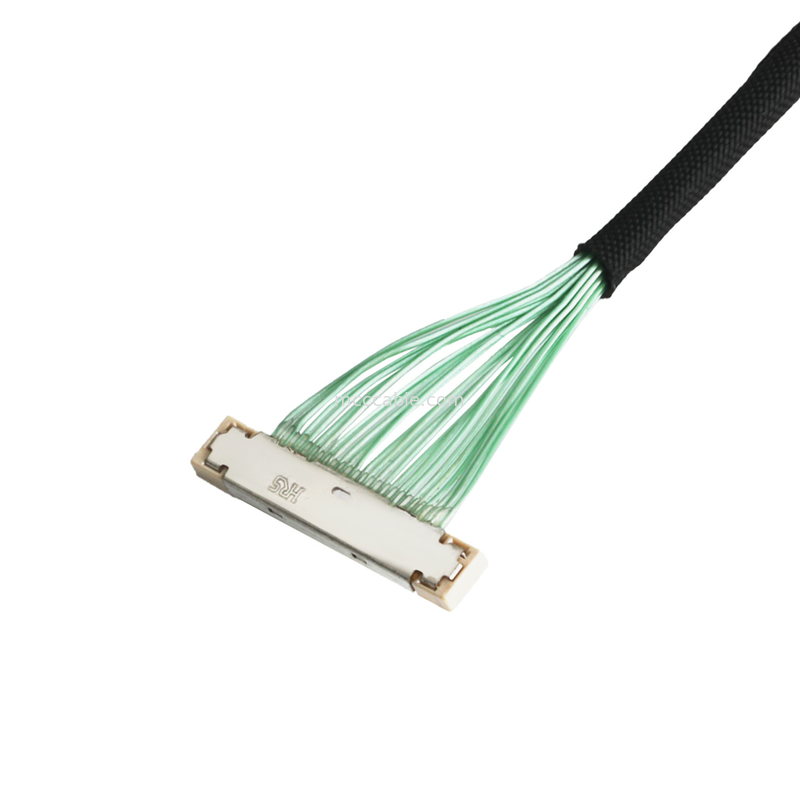 Connector UAV cable assembly Lvds Edp Cable Assembly DF36-25P-0.4SD สายเคเบิลโคอากเซียลขนาดเล็ก
