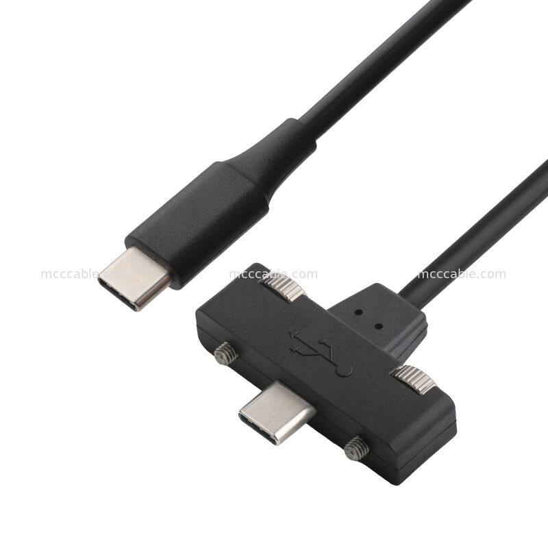 สาย USB C ถึง USB C การโอนความเร็วสูง 40Gbps การชาร์จ PD 100W