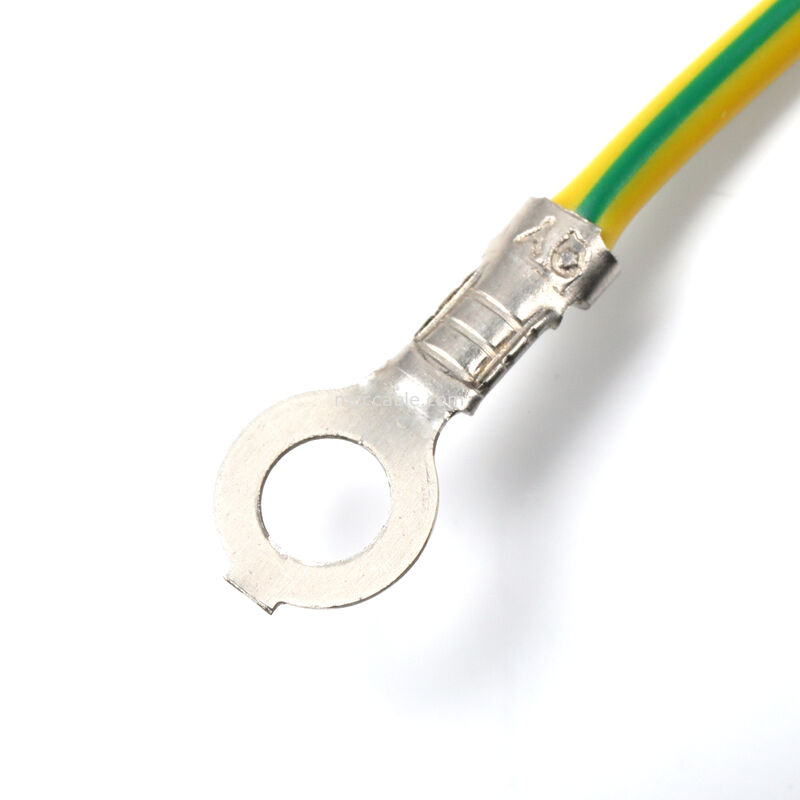 ชุดสายไฟ IEC C14 Panel Mount to C13 พร้อมสายดิน