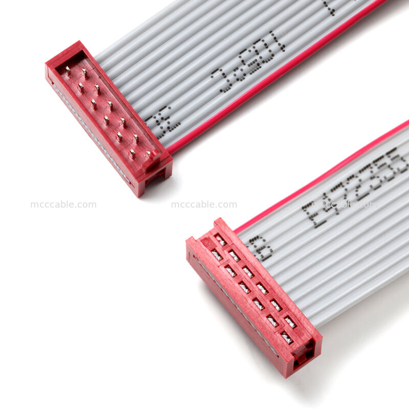 ชุดสายเคเบิลแบบแบน IDC - ขั้วต่อแบบสองแถว 2.54 มม., OEM แบบกำหนดเอง