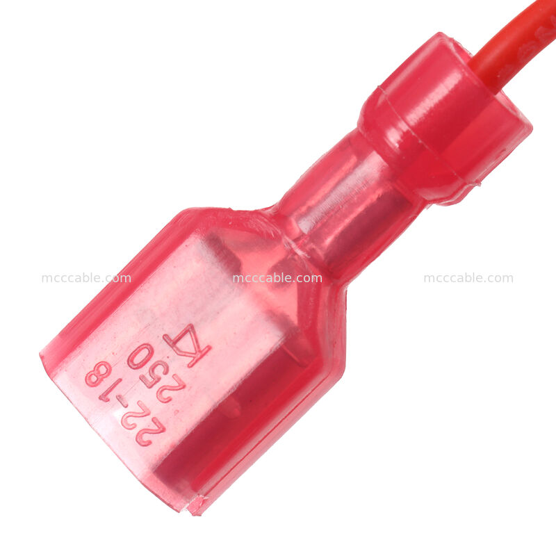 6.3 มิลลิเมตร หญิง Blade ทิมินัลพลังงานสายไฟฟ้า Harness กับ Ferrite Core UL3239