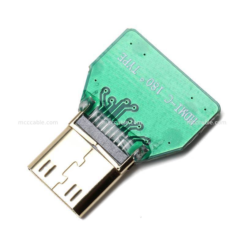 Custom Micro HDMI to Mini HDMI Micro Coax Cable Assembly สำหรับระบบแสดงผลแบบฝัง