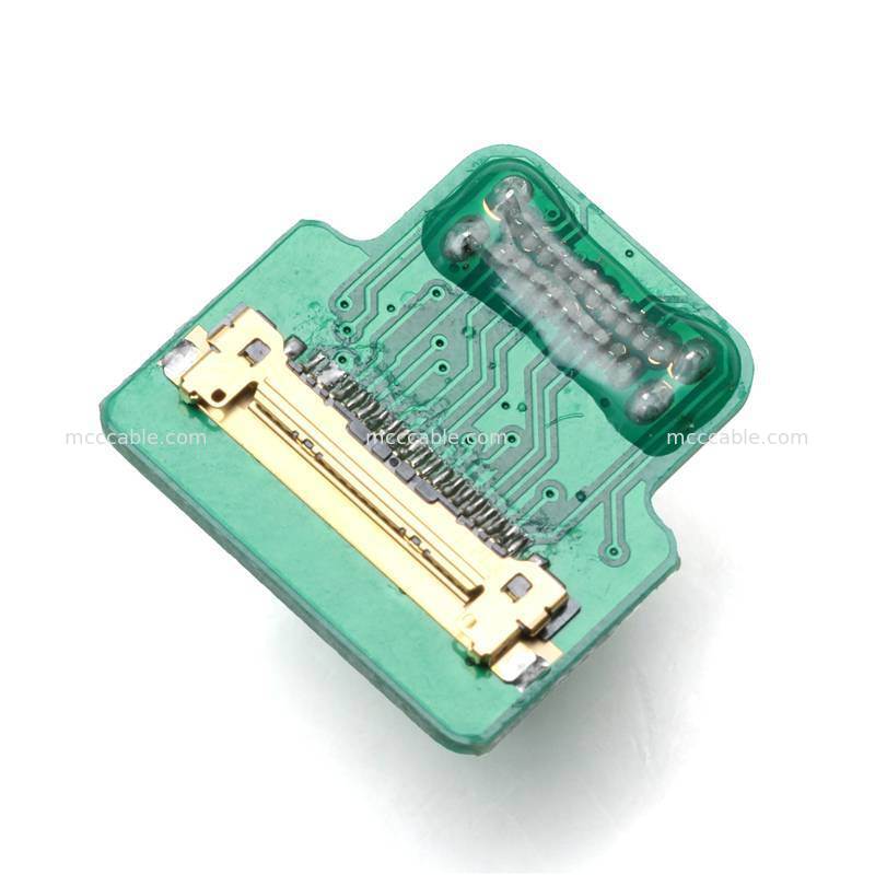 Custom Micro HDMI to Mini HDMI Micro Coax Cable Assembly สำหรับระบบแสดงผลแบบฝัง