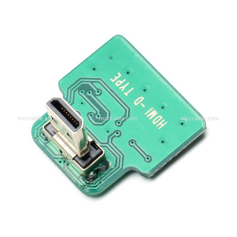 Custom Micro HDMI to Mini HDMI Micro Coax Cable Assembly สำหรับระบบแสดงผลแบบฝัง